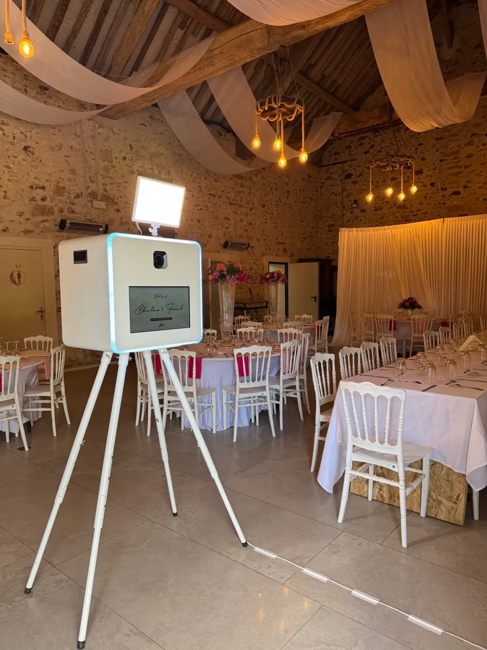 Location photobooth mariage grange champêtre Paris 77